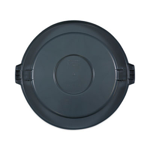 Boardwalk Lids for 44 gal Waste Receptacles, Flat-Top, Round, Plastic Gray (44GLWRLIDGRA)