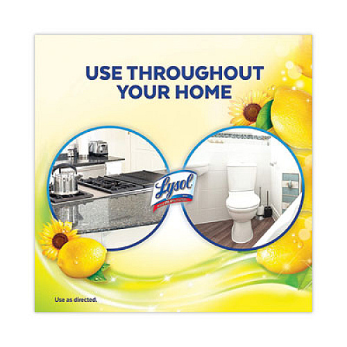 LYSOL Brand Clean and Fresh Multi-Surface Disinfectant Cleaner, Sparkling Lemon and Sunflower Essence, 10.75 oz Bottle, 20/Carton (93805CT)