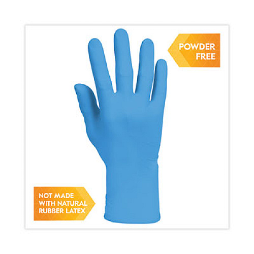 KleenGuard G10 2PRO Nitrile Gloves, Powder-Free, Medium, 6 mil Thick, 9.5" Long, Blue, 100/Box, 10 Boxes/Carton (54422CT)