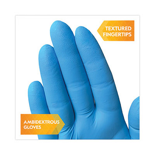 KleenGuard G10 2PRO Nitrile Gloves, Powder-Free, Medium, 6 mil Thick, 9.5" Long, Blue, 100/Box, 10 Boxes/Carton (54422CT)
