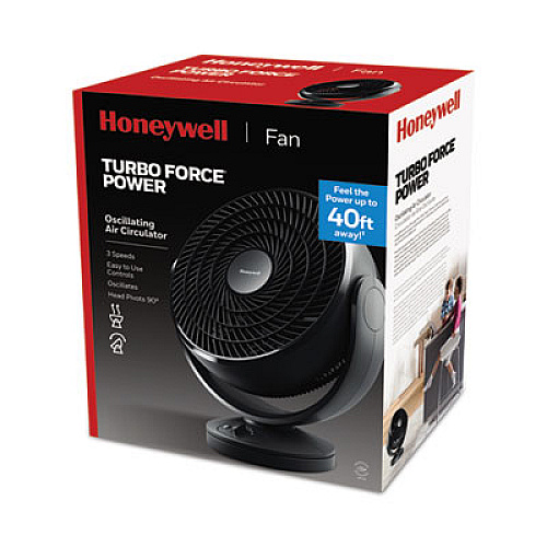 Honeywell TurboForce Power Air Circulator, 16", 3 Speeds, Black (HF710)