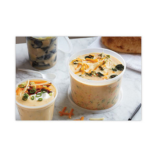 Pactiv Evergreen Newspring DELItainer Microwavable Container, 64 oz, 6.25 x 6.25 x 4.5, Natural, Plastic, 120/Carton (L6064)