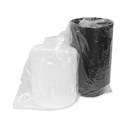 Pactiv Evergreen Newspring VERSAtainer Microwavable Containers, 32 oz, 7" Diameter x 2.25" h, Black/Clear, Plastic, 150/Carton (NC729B)