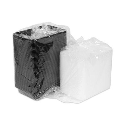 Pactiv Evergreen Newspring VERSAtainer Microwavable Containers, 16 oz, 7.4 x 5 x 2.2, Black/Clear, Plastic, 150/Carton (NC8168B)