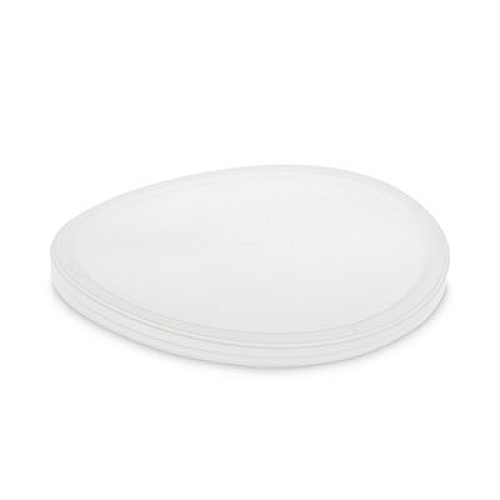 Pactiv Evergreen Newspring DELItainer Microwavable Container Lid, 6.5" Diameter x 0.5" h, Translucent, Plastic, 120/Carton (NL640L)