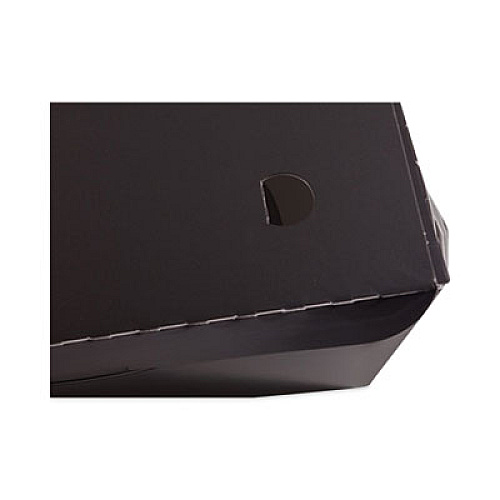 Pactiv Evergreen EarthChoice OneBox Paper Box, 55 oz, 9 x 4.85 x 2, Black, 100/Carton (NOB02B)