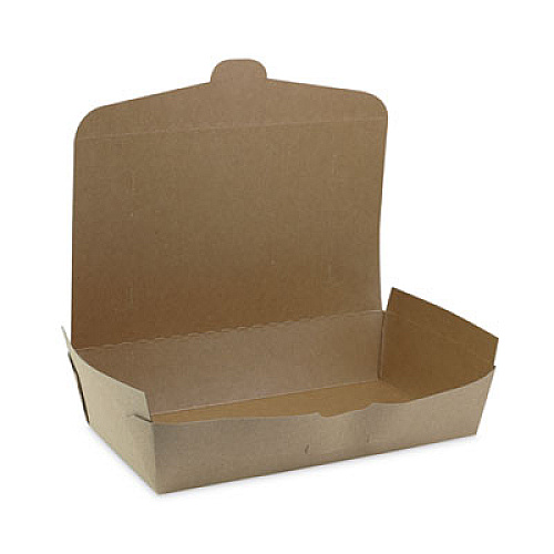 Pactiv Evergreen EarthChoice OneBox Paper Box, 55 oz, 9 x 4.9 x 2, Brown, 100/Carton (NOB02KEC)