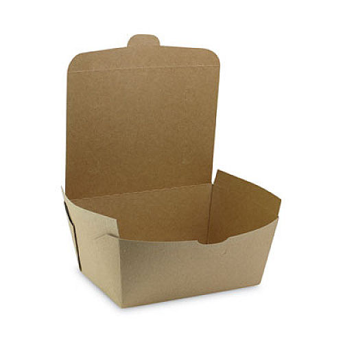 Pactiv Evergreen EarthChoice OneBox Paper Box, 66 oz, 6.5 x 4.5 x 3.3, Brown, 160/Carton (NOB03KEC)