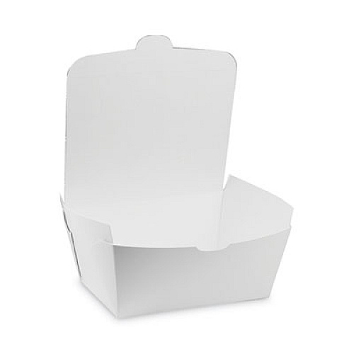 Pactiv Evergreen EarthChoice OneBox Paper Box, 66 oz, 6.5 x 4.5 x 3.3, White, 160/Carton (NOB03W)