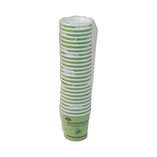 Pactiv Evergreen EarthChoice Compostable Soup Cup Large, 16 oz, 3.63" Diameter x 3.88" h, Green, Paper, 500/Carton (PHSC16ECDI)