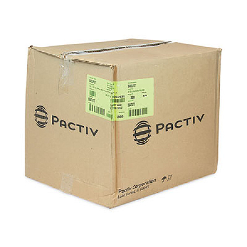 Pactiv Evergreen EarthChoice Square Recycled Bowl Flat Lid, 7.37 x 7.37 x 0.26, Clear, Plastic, 300/Carton (SACLF07)