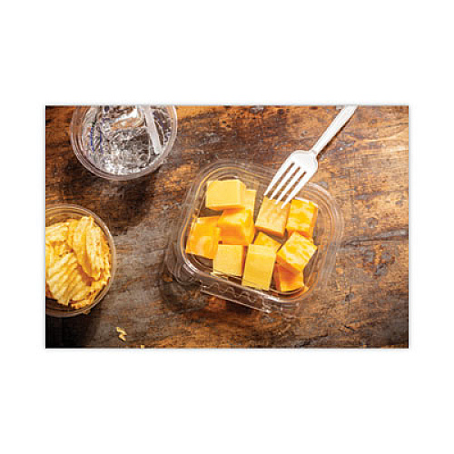 Pactiv Evergreen EarthChoice Tamper Evident Recycled Hinged Lid Deli Container, 16 oz, 5.37 x 4.5 x 2.62, Clear, Plastic, 304/Carton (TEHL5X416)