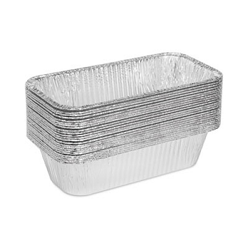 Pactiv Evergreen Aluminum Steam Table Pan, One-Third Size Deep Loaf, 3" Deep, 5.9 x 8.04, 200/Carton (Y6062XH)