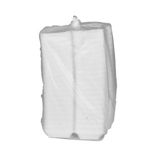 Pactiv Evergreen SmartLock Foam Hinged Lid Container, Medium, 8.8 x 5.5 x 3, White, 220/Carton (YHLW01880000)