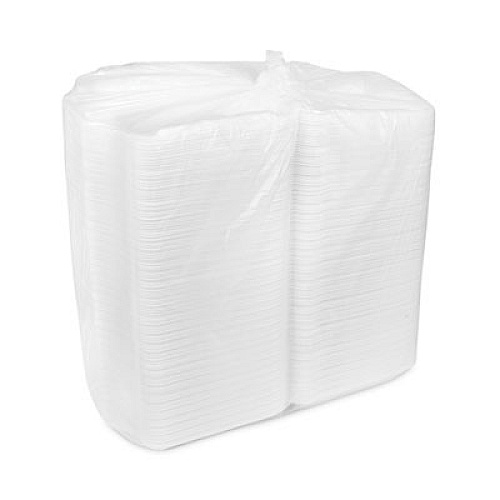 Pactiv Evergreen SmartLock Foam Hinged Lid Container, Large, 9 x 9.1 x 3.3, White, 150/Carton (YHLW09010000)