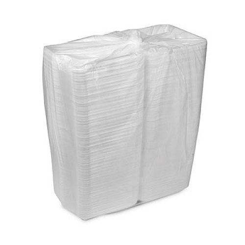 Pactiv Evergreen SmartLock Foam Hinged Lid Container, Large, 3 Compartments, 9 x 9.25 x 3.25, White, 150/Carton (YHLW09030000)