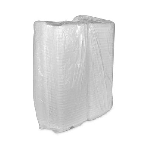 Pactiv Evergreen SmartLock Vented Foam Hinged Lid Container, 3 Compartments, 9 x 9.3 x 3.3, White, 150/Carton (YHLWV9030000)