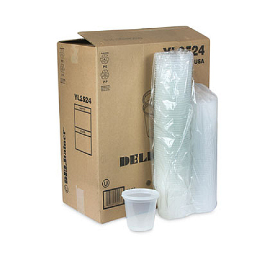 Pactiv Evergreen Newspring DELItainer Microwavable Container, 24 oz, 4.7 x 4.7 x 4.4, Clear, Plastic, 240/Carton (YL2524)