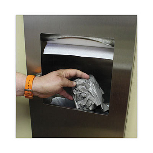 TOLCO Komodo Urinal Mat, Shield-Shaped, Gray Smooth Surface, 18" x 20", 6/Carton (220209)
