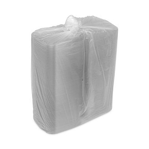 Pactiv Evergreen EarthChoice Square Recycled Bowl Flat Lid, 5.5 x 5.5 x 0.75, Clear, Plastic, 504/Carton (YSACLF05)