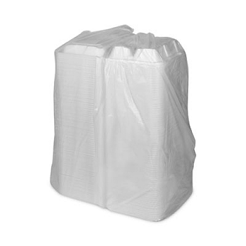 Pactiv Evergreen Vented Foam Hinged Lid Container, Dual Tab Lock Economy, 3 Compartments, 8.4 x 8 x 3, White, 150/Carton (YTD18803ECON)