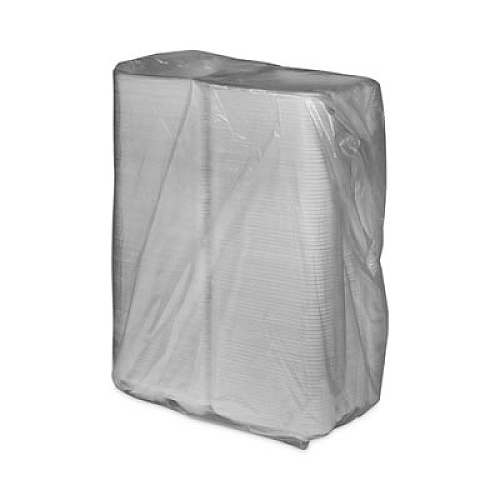 Pactiv Evergreen Vented Foam Hinged Lid Container, Dual Tab Lock Economy, 3 Compartments, 9.1 x 9 x 3.3, White, 150/Carton (YTD19903ECON)