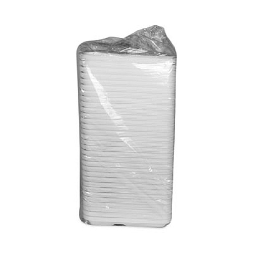 Pactiv Evergreen Foam School Trays, 5-Compartment Tray, 8.25 x 10.5 x 1, White, 500/Carton (YTH10500SGBX)