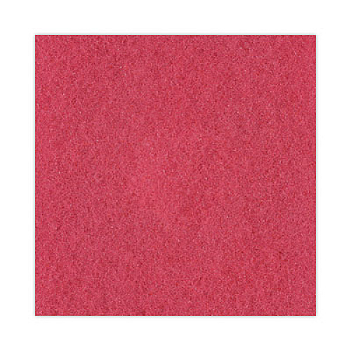 Boardwalk Buffing Floor Pads, 17" Diameter, Red, 5/Carton (4017RED)