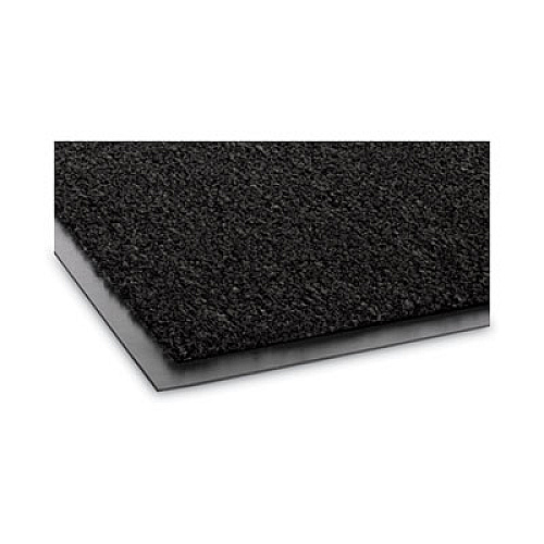 Crown Rely-On Olefin Indoor Wiper Mat, Rectangular, Black Cut Pile Surface, 48" x 72" (GS0046BK)