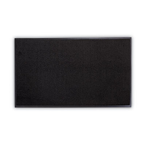 Crown Rely-On Olefin Indoor Wiper Mat, Rectangular, Black Cut Pile Surface, 36" x 60" (GS0035BK)