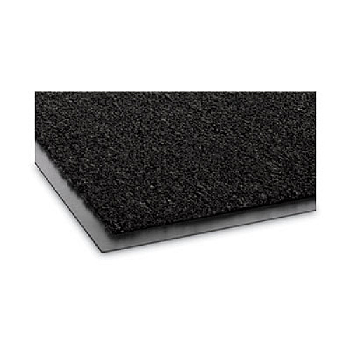 Crown Rely-On Olefin Indoor Wiper Mat, Rectangular, Black Cut Pile Surface, 36" x 60" (GS0035BK)
