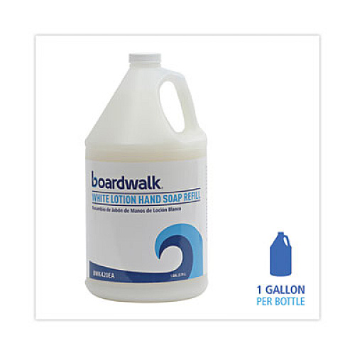 Boardwalk Mild Cleansing Lotion Hand Soap Refill, Cherry Scent, 1 gal Bottle (420EA)