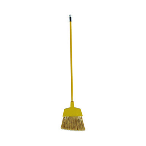 Boardwalk Poly Bristle Angler Broom, 53" Handle, Yellow, 12/Carton (932M)