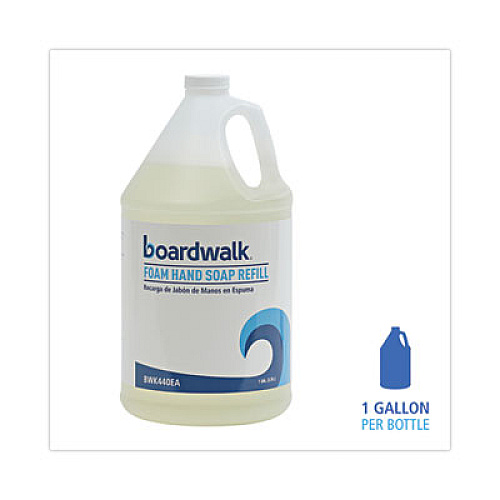 Boardwalk Foaming Hand Soap Refill, Herbal Mint Scent, 1 gal, 4/Carton (440CT)