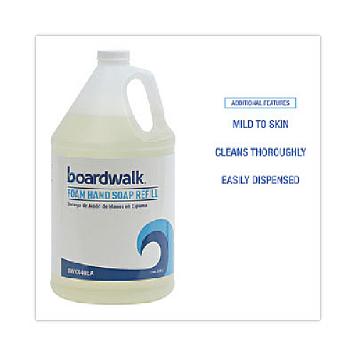Boardwalk Foaming Hand Soap Refill, Herbal Mint Scent, 1 gal, 4/Carton (440CT)