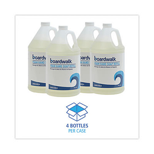 Boardwalk Foaming Hand Soap Refill, Herbal Mint Scent, 1 gal, 4/Carton (440CT)