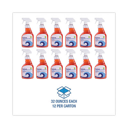 Boardwalk Natural Grease and Grime Cleaner, Unscented, 32 oz Spray Bottle, 12/Carton (47612)