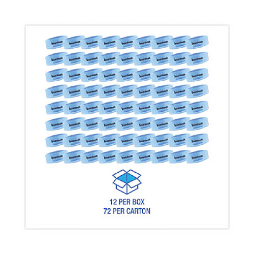 Boardwalk Toilet Bowl Clip, Cotton Blossom Scent, Blue, 12/Box, 6 Boxes/Carton (CLIPCBLCT)
