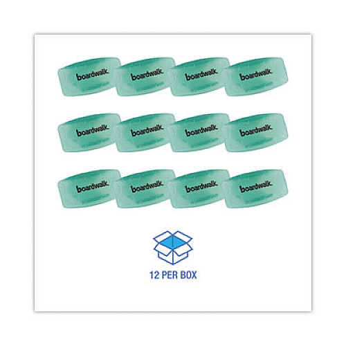 Boardwalk Toilet Bowl Clip, Cucumber Melon Scent, Green, 12/Box (CLIPCME)