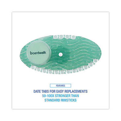 Boardwalk Curve Solid Air Freshener, Cucumber Melon, Green, 10/Box, 6 Boxes/Carton (CURVECMECT)