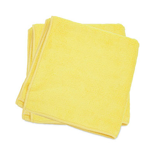 HOSPECO MicroWorks Microfiber Towels, 12 x 12, Yellow, Dozen (2501YDZ)
