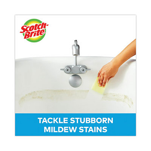 Scotch-Brite Dobie All-Purpose Cleaning Pad, 3.15 x 4.95, 2.24" Thick, Yellow, 24/Carton (56855)
