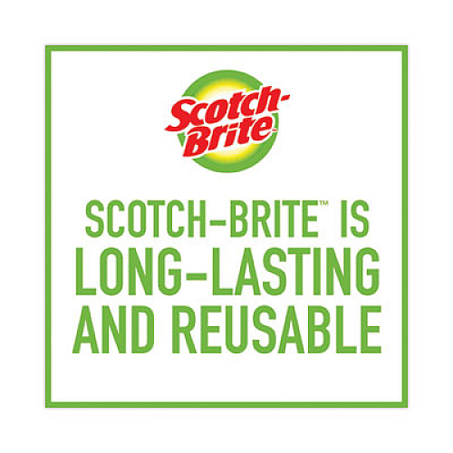 Scotch-Brite Dobie All-Purpose Cleaning Pad, 3.15 x 4.95, 2.24" Thick, Yellow, 24/Carton (56855)