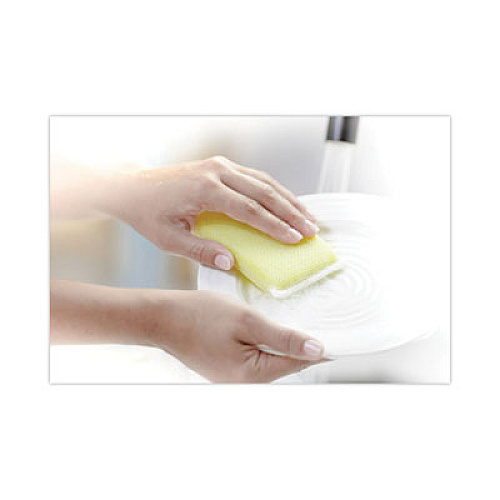 Scotch-Brite Dobie All-Purpose Cleaning Pad, 3.15 x 4.95, 2.24" Thick, Yellow, 24/Carton (56855)