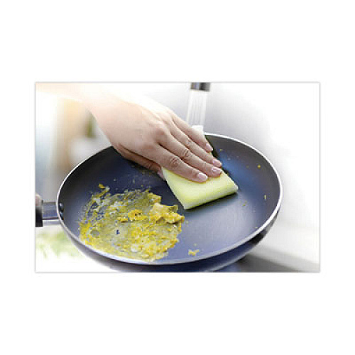 Scotch-Brite Dobie All-Purpose Cleaning Pad, 3.15 x 4.95, 2.24" Thick, Yellow, 24/Carton (56855)