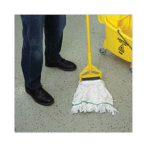 Boardwalk Saddleback Loop End Rayon Mop Head, Rayon, Medium, 14 oz, White, Dozen (SP200M14DZ)