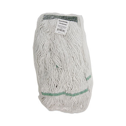 Boardwalk Narrowband Looped-End Mop Head, Premium Standard Head, Cotton/Rayon /Synthetic Fiber, Medium, White (502WHNB)