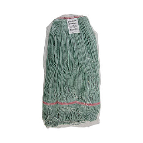 Boardwalk Narrowband Looped-End Mop Head, Premium Standard Head, Cotton/Rayon/Synthetic Fiber, Large, Green (503GNNB)