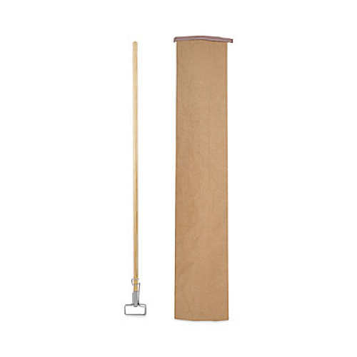 Boardwalk Spring Grip Metal Head Mop Handle for Most Mop Heads, 60", Natural (609)