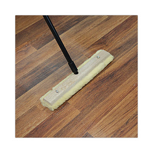 Boardwalk Fiberglass Broom Handle, Nylon Plastic Threaded End, 1" dia x 60", Black (636)
